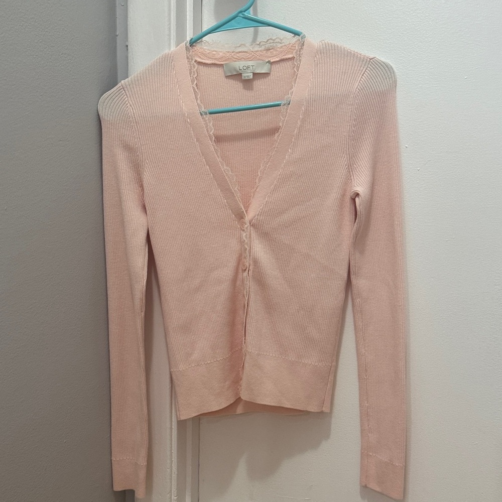 LOFT Soft Blush Cardigan Sweater